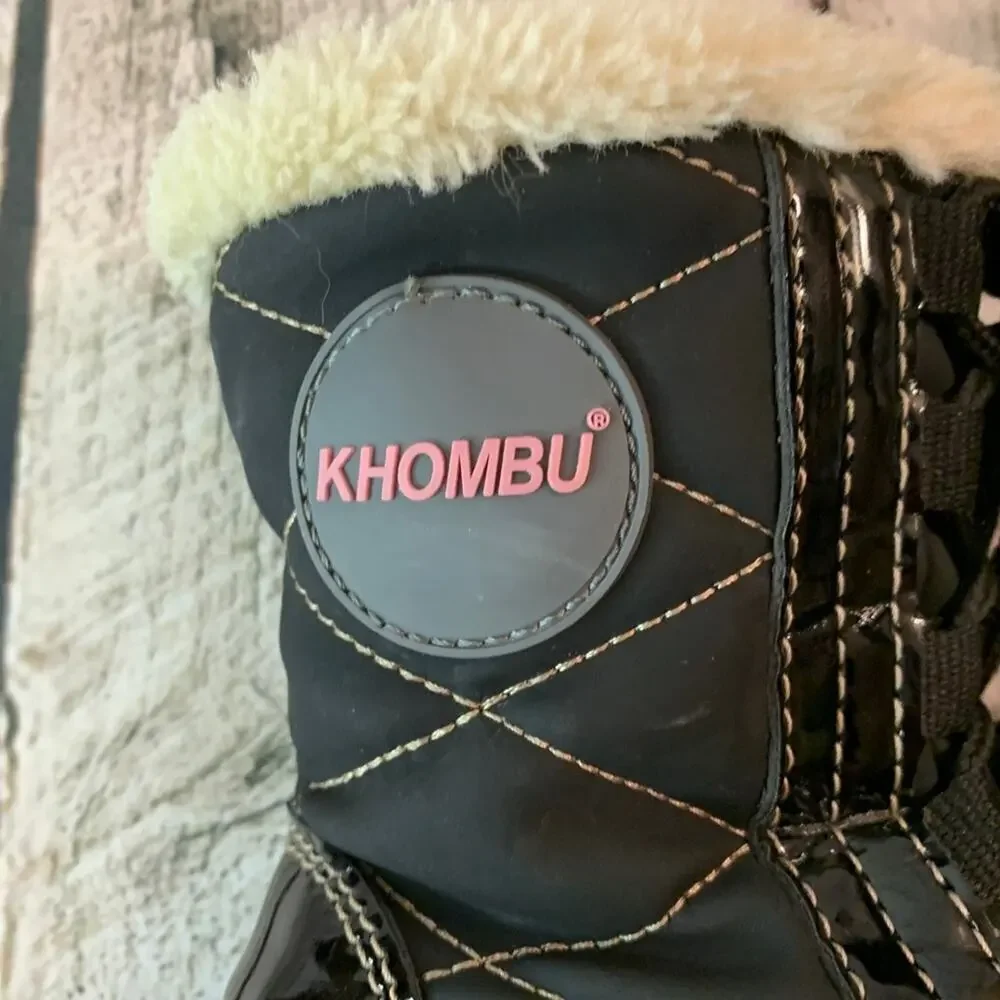 KHOMBU Girl’s Black Cold Weather Boots / Size: 7